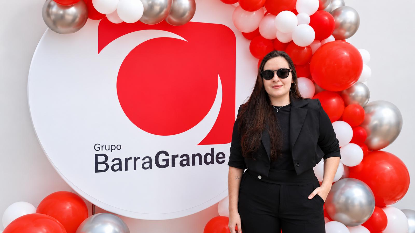 Head de Marketing no evento do Grupo Barra Grande